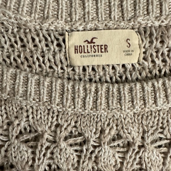 Hollister crochet knit sweater long sleeve - Picture 4 of 4